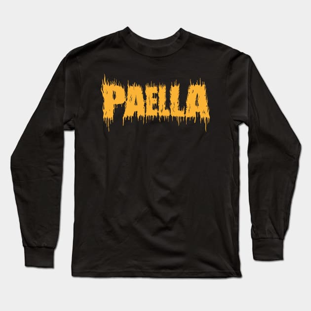 paella yellow Long Sleeve T-Shirt by manuvila